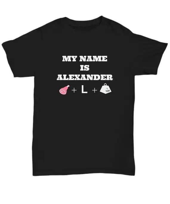 My Name is ALEXANDER HAMLTON Hamilton The Musical 100 cotton summer short sleeve Oneck printed Tshirt S