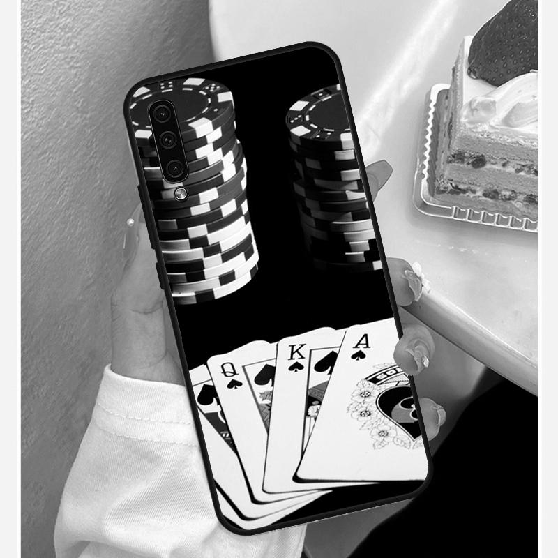 Las Vegas Casino Poker Skal för Samsung A22 A12 A32 A42 A52 A72 A51 A71 A50 A70 A20e A21S A20S A52S Fodral