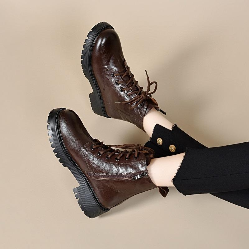 

Ботинки Martin Кожаные ботинки Повседневные ботинки на плоской подошве Женские ботинки Короткие ботинки 40 коричневый