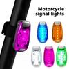3 szt. Mini lampka tylna LED do motocykla, zewnętrzna, do jazdy nocnej, wodoodporna, lampka na ramię, klips tylny, lampka na kask, lampka ostrzegawcza nocna, lampka na plecak