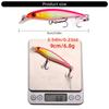 5 Stück Schwimmende Hardbaits Minnow Angelköder Wobbler Crankbaits Forellen Zander Köder Swimbait Angelzubehör