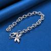 925 Sterling Silver 8-inch Exquisite Dragonfly Bracelet, Women's Fashion Wedding Party Accessories, Jewelry