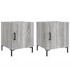 VidaXL Tables de chevet 2 pcs sonoma gris 40x40x50cm bois d'ingénierie 827577