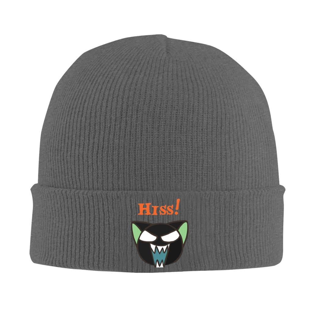 Luo Xiaohei Beanie Hats Cute Cat Bonnet Hats Unisex Adult Retro Kpop Knit Hat Spring Printed Elastic Caps