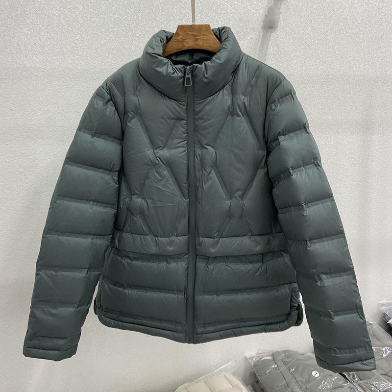 Womens Lightweight Puffer Jacket Short Loose Fit Stand Collar Warm Down Coat Winter