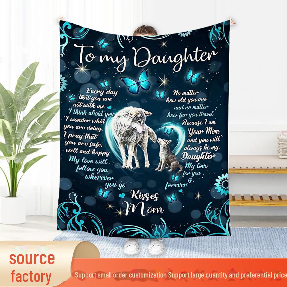 

Уютное фланелевое одеяло в виде конверта и письма - идеальный подарок для родных и друзей, двухсторонний флис, маленький размер 100x150 cm