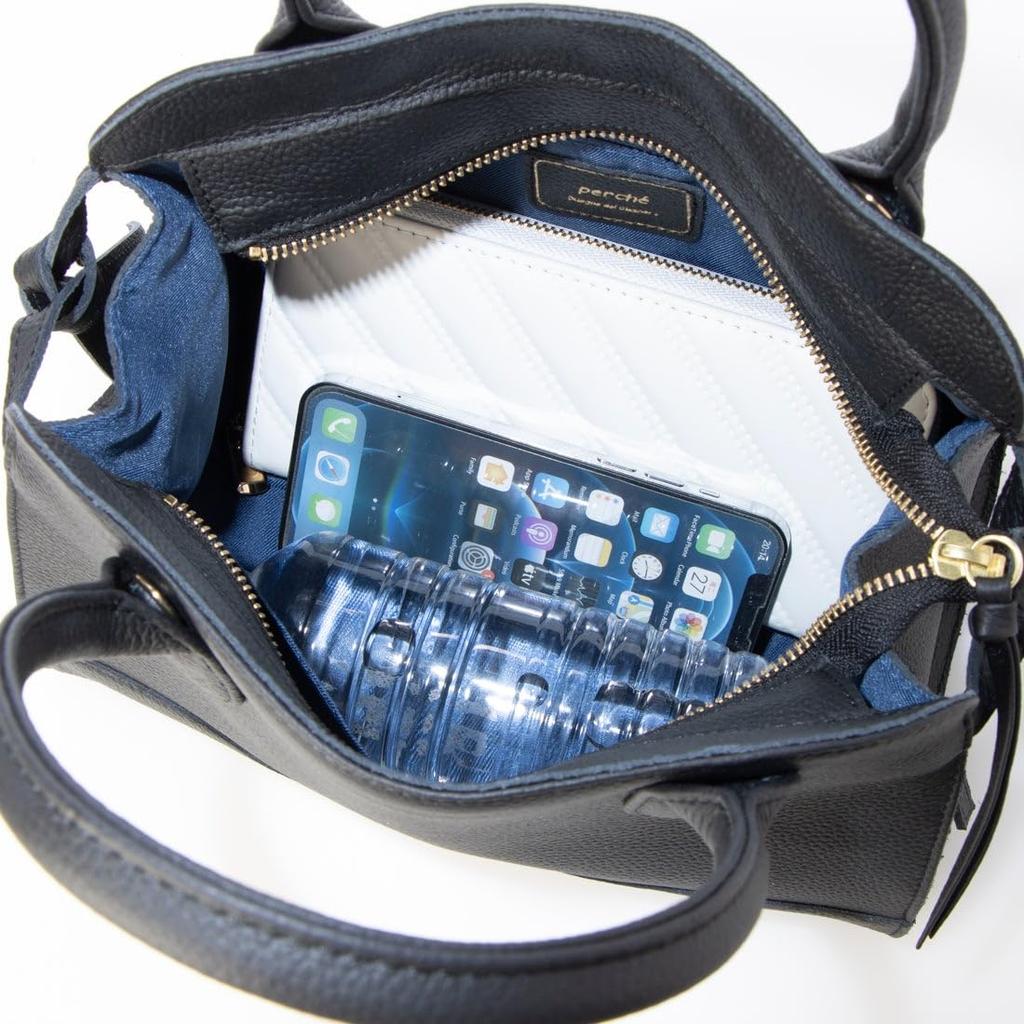 Perke Cowhide Square 2-Way Handbag 80-00-00030 Women's