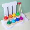 Music Table Bells 8 Notes Music Desk Hand Bells Colorful Diatonic Metal Hand Bells Musical Instruments Party Supplies