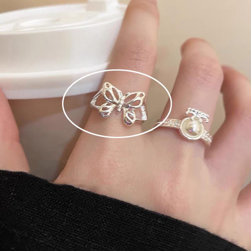 Sterling Silver Floral Ring for Women - High-End Open Joint Design for Autumn/Winter