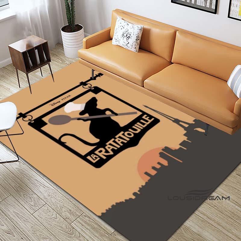 Cartoon Ratatouille Print Rug, Non-slip Kitchen Mat, Outdoor Rug, Home Bedroom Decoration, Yoga Mat, Birthday Gift.