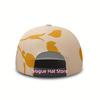 Men'S & Women'S Vintage Yellow Rose-Printed Baseball Cap With Full-Body Flower Pattern, Adjustable Unisex Sun Hat For Spring Sum