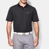 Under Armour Performance Solid Color Sports Polo Shirt Men tops Black 1242755-001