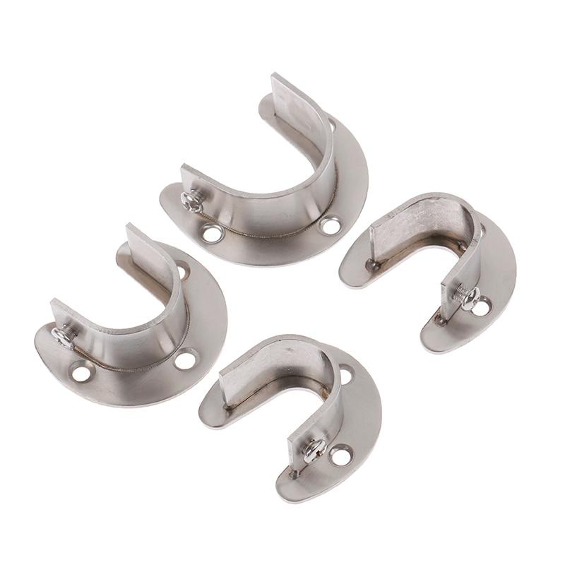 Supporto per Armadio 19/22/25/32mm Presa per Asta Acciaio Inossidabile Supporto per Asta a Flangia Supporto per Asta Tenda Doccia Supporto di Tensione