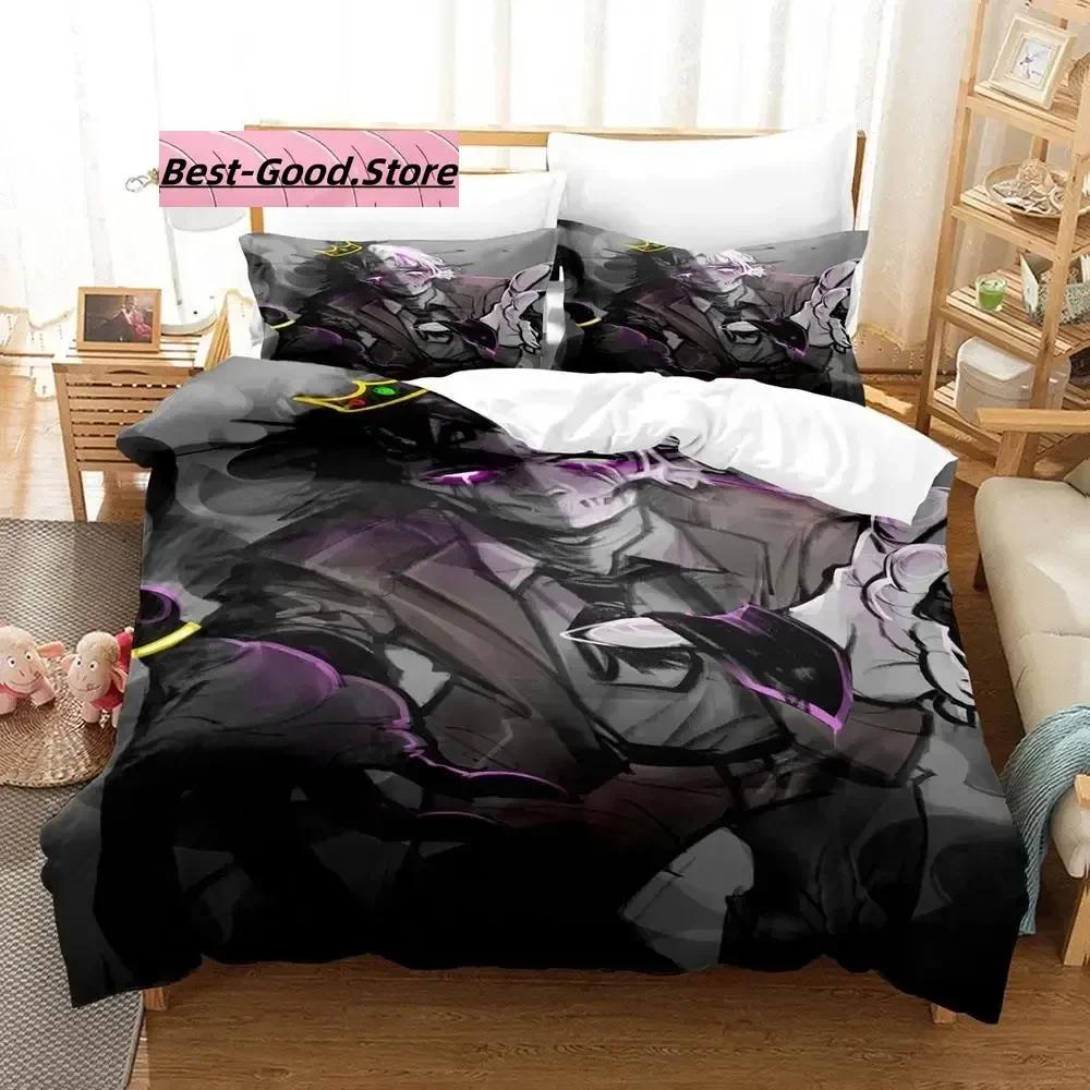 3D Print Cartoon Bed Sheet Set Ranboo Printed Bedding Duvet Cover Set Soft And Comfortable Perfect Children Room Decoration