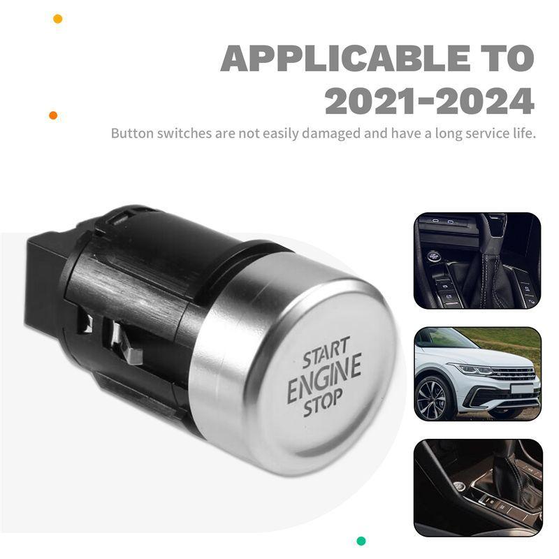 New Car Ignition Stop Start Button Switch Engine Start Switch One Button Start Switch 5NG959839B For VW Tiguan -2024