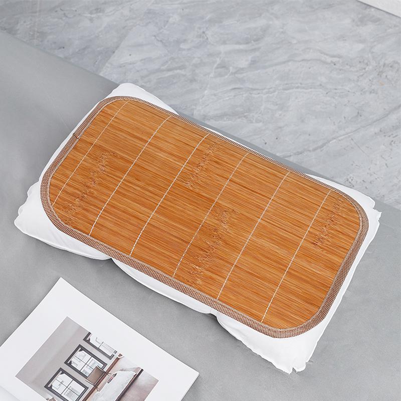 Bamboo Ice Silk Pillowcase Pair – Cooling Rattan Summer Pillow Covers for Adults and Students