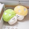 10CM Cute Small Mushroom Plush Toy Creative Stuffed Pendant Doll Colour Mushroom Keychain For Kids Girls Holiday Gifts Bag Decor
