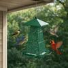 Windproof Wild Bird Feeder Folding Large Capacity Bird Food Dispenser Multi-purpose with Hang Rope Hanging Bird Feeder Outdoor