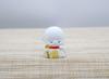 Castle Enterprise S Good Luck Jizo with Fortune Slip Set In Display Box Good Luck (White) (24 Pieces) (with Sticker)