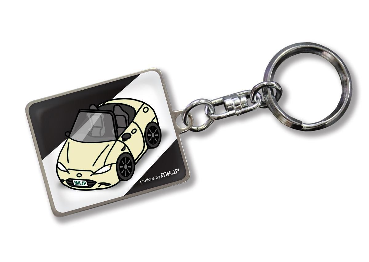 

Custom Keychain for Toyota Roadster Black Cream Car Color [MKJP] ND, Base,