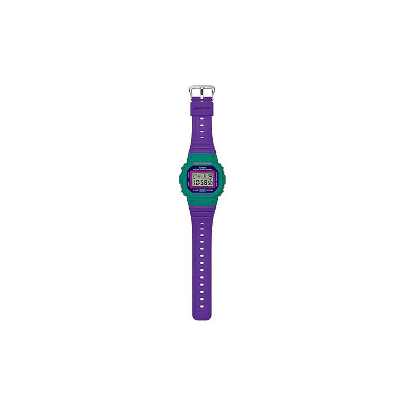 Casio Série G-SQUAD étanche mouvement quartz sportif bracelet en résine montre japonaise et coréenne montre homme cadran violet DW-5600TB-6