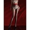 Zhixin Red Cashew Jelly Aurora Red Crotchless Ultra-Thin High-Density Sexy Shiny Pantyhose for Women
