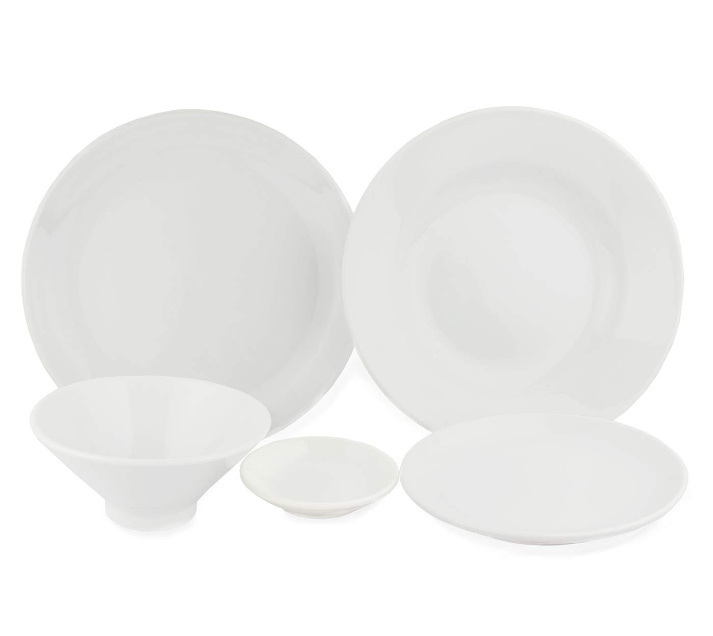 

[Сделано в Японии] Набор столовых приборов Bom Dia Mino ware из 5 предметов (белый)