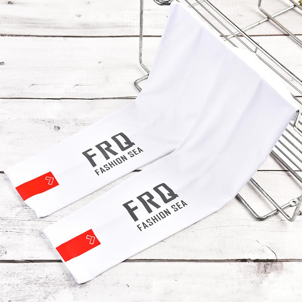 

1Pair Arm Sleeves Upf50+ Cool Feeling Breathable Ice Silk Cycling Oversleeve Running Fishing Sunscreen Arm Ergonomic Support Unisex M білий
