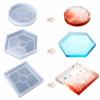 Faceplate Base Plum Blossom Heart Shape Pendant Home Decoration Coaster Mold Clay Tool Soap Mould
