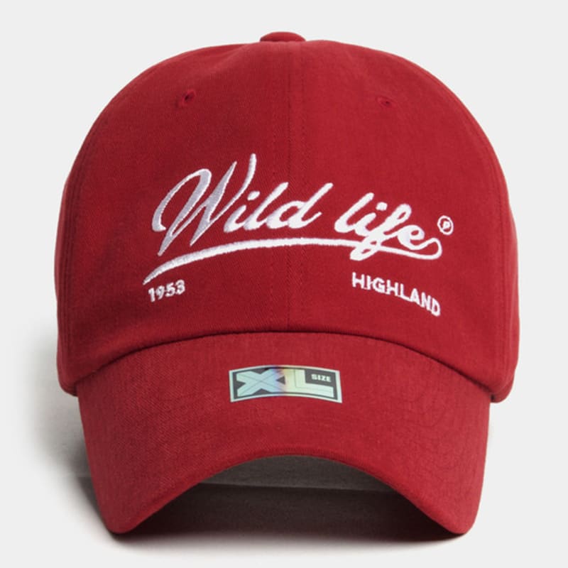 

PLATEAU Big Size Peach Fabric Ball Cap XL WILD LIFE CAP RED XL