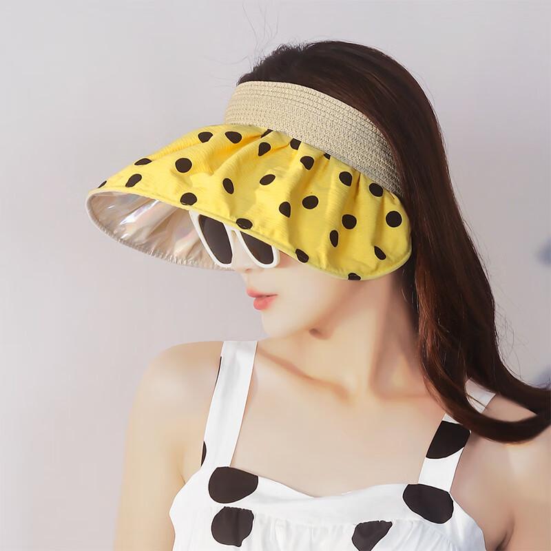 

Женский летний солнцезащитный козырек в горошек Adjustable