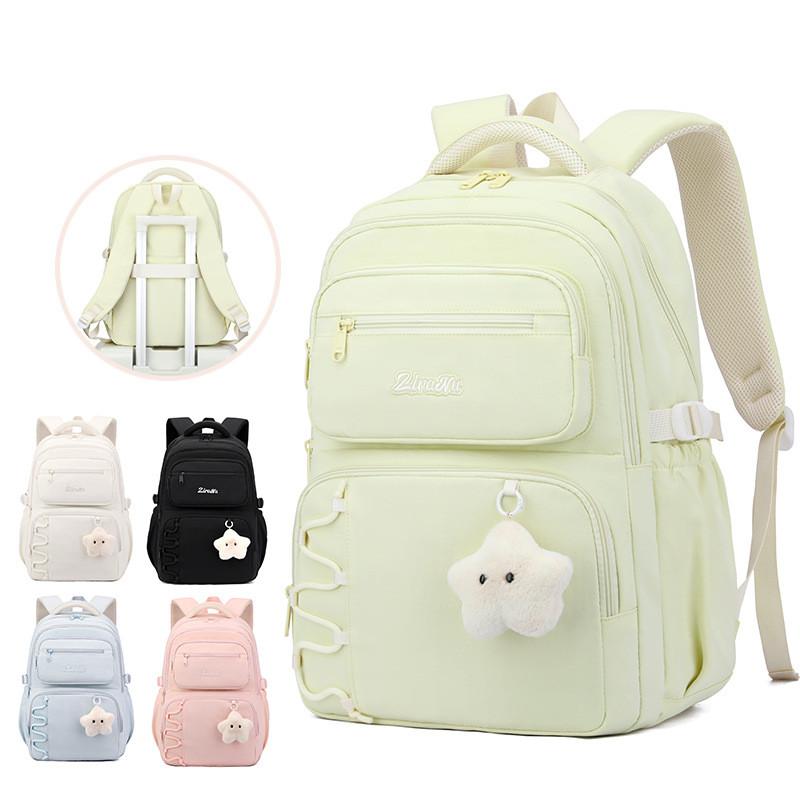 2026 New student Backpack For High School And Primary School Student Versatile Backpack Schoolbag with doll waterproof bookbags