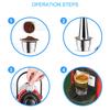 Kaffeekapseln Edelstahl Kaffeemaschine Pod Filter Tasse 0,13oz Fassungsvermögen für Nespresso U CitiZ Pixie Le Cube