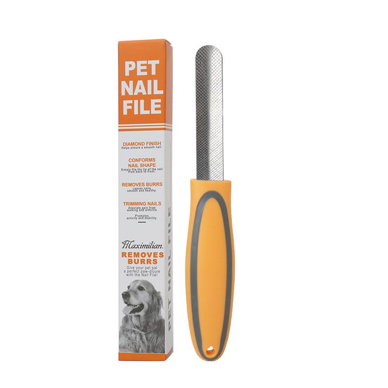 Dog pet nail scissors file, cat nail file, pet supplies large, medium and small dog pet nail file 92774 оранжевый