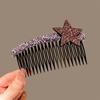 Acrylic Invisible Extra Hair Holder Teeth Extra Hair Holder Rhinestone Star Hair Comb  Daily
