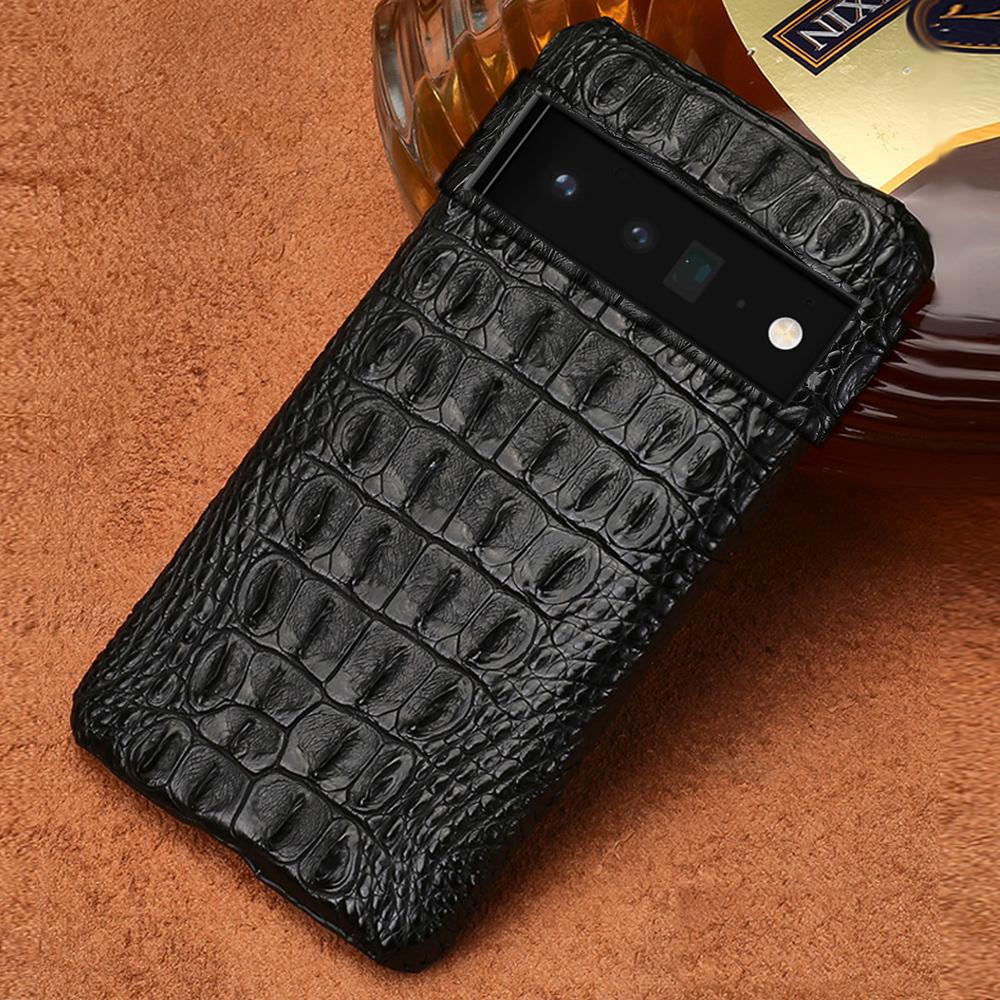 LANGSIDI Original Echte Leder Handyhülle für Google Pixel 8 9 10 Pro XL 8Pro 9Pro 10Pro Luxus Schutz Rückseite