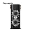 Double-Headed Spray Air Conditioner Fan 3 Speeds Rechargeable USB Desk Air Cooler Night Light Easy Cooling for Office Home