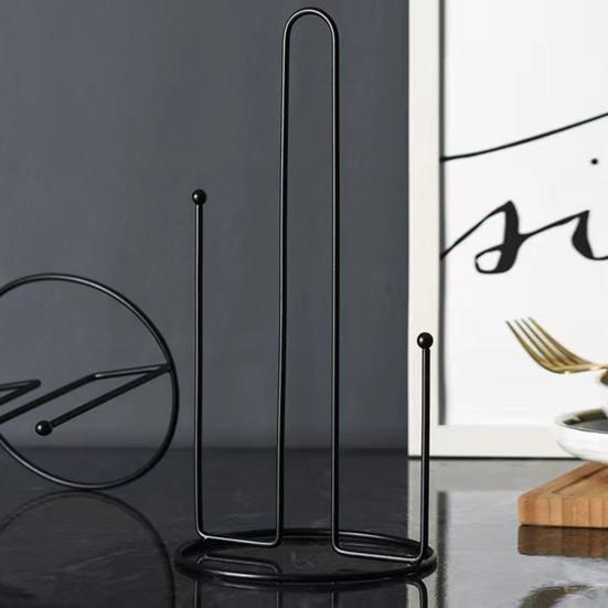 Yousheng Roll Paper Rack Stylish Convenient Easy One-handed Operation Non-slip Scratch-resistant Anti-rust Roll Holder