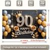 1 Stück Geburtstag 90. Geschenkbox Fotokabine Partybanner Gold #7871