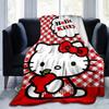 1pc. Hello Kitty Red Checkered Outdoor Blanket - Perfect for Home Decor, Office Use, Gifts, and Al