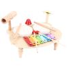 Kids Drum Set Wooden Educational Percussion All In 1 Musical Instruments for Girls Boys Gifts