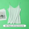 Ultra-Thin 100% Mulberry Silk V-Neck Camisole Tank for Women - Summer Base Layer