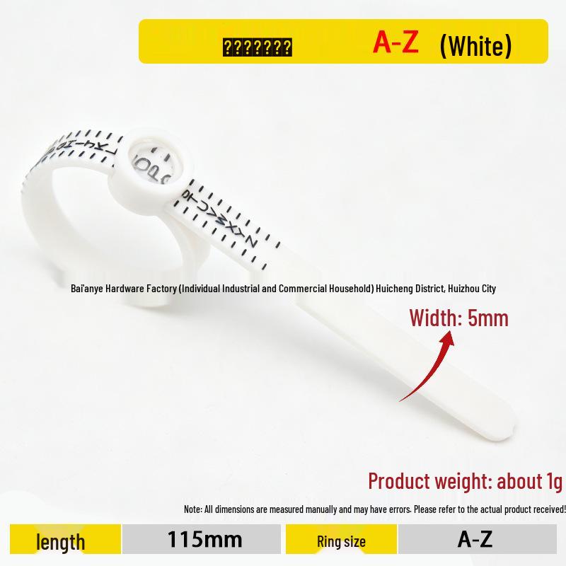 Standard Bracelet and Ring Size Measuring Tool with Magnifying Glass