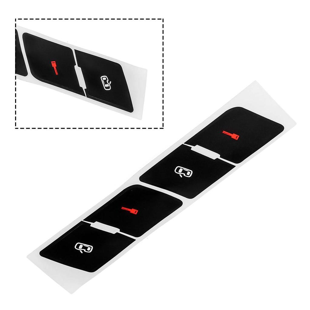 Schwarzer Overlay Zentralverriegelung Aufkleber Aufkleber Zeichen