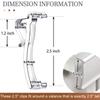 10pcs Plastic Valance Clips Portable Clear Horizontal Blind Clips Wood Blind Valance Replacement Window Blind Clips