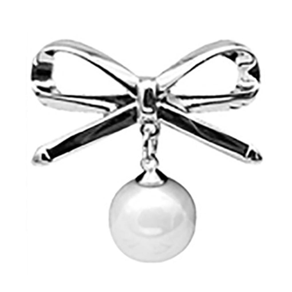 Bowknot Pearl Brooch Enamel Lapel Pin Jewelry Anti-emptied Clothes Accessory Rhinestone Blouse Brooches Bow Tie Wedding