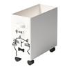 Mobile Under-Desk Office Storage Basket with Wheels