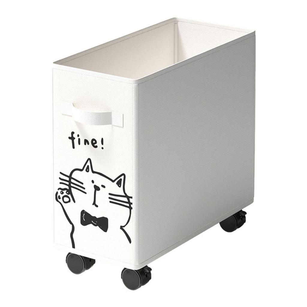 Mobile Under-Desk Office Storage Basket with Wheels