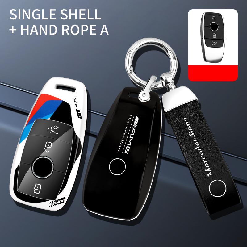 Hub Cap HOT ABS Car Key Case Cover Shell Fob For Mercedes Benz A C E S Class W204 W205 W212 W213 W176 GLC CLA AMG W177 Auto Accessories DL1