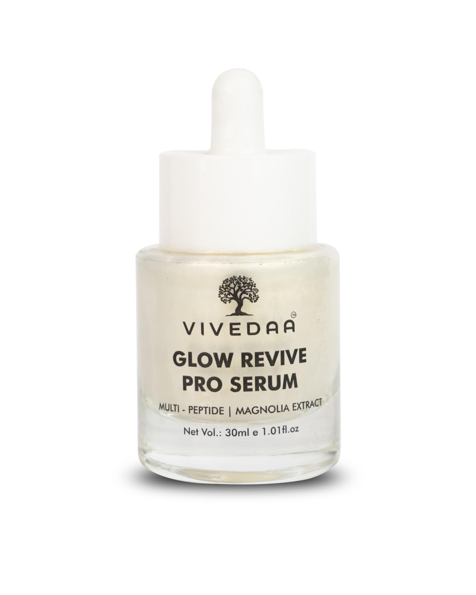 Vivedaa Glow Revive Pro Serum Face Serum 30 ml with Multi-Peptides, Glutathione & Hyaluronic Acid | Instant Brightening & Firming | Reduces Pigment